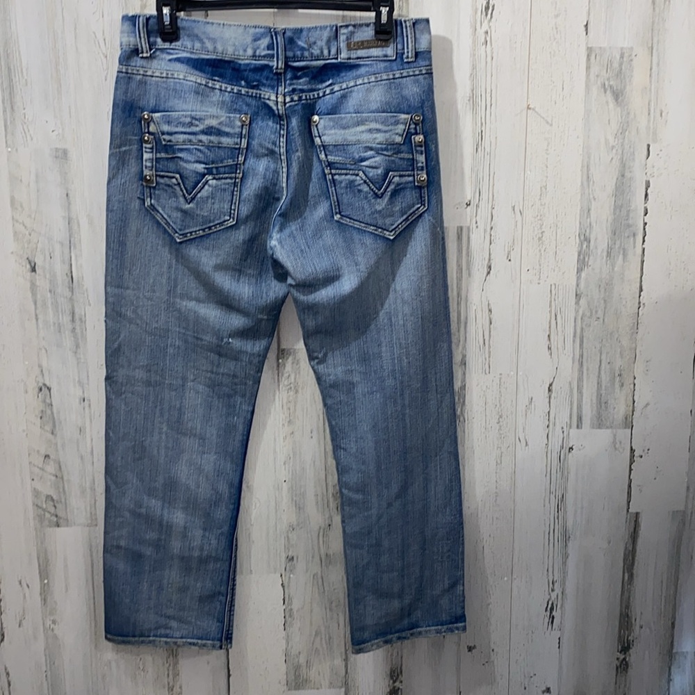 0701 Men's Blue Rag Blue Jeans - Picture 3 of 5